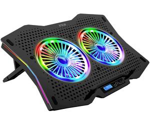 INCA INC-606TGS Support dordinateur portable avec fonction refroidissante fonction hub USB, réglable en hauteur