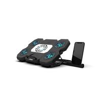 inca INC-614GMS Refroidisseur d'ordinateur Portable de Gaming avec Support de téléphone 2600 TR/Min 5 LED Bleues Dimensions du Ventilateur : 390 x 265 x 35 mm, Poids : 850 g