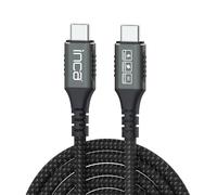 inca ITCT-40 Câble USB 4 1 m 240 W PD 3.1 Charge rapide Débit de transfert de données 40 Gbps Câble vidéo 8K @ 60 Hz Câble USB C vers USB C pour MacBook, iPad, ordinateur portable, smartphone