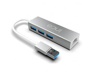 Inca IUSB-03T Type-A > 3 x USB-A, 1 x RJ45, 1000 mbps USB 3.0