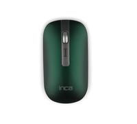 Inca IWM-531RY Souris Optique Bluetooth 1600 DPI 4 Boutons Vert Droitier - Batterie Li-Ion 500mAh - 108x61x6.25mm 70g