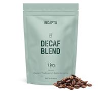 Incapto Café Décaféiné en Grain | Sans Solvant | Décaféination Artisanale à l'Eau | Sélection de cafés 100% Arabica du Brésil | Swiss Water Decaf Blend | Paquet 1kg