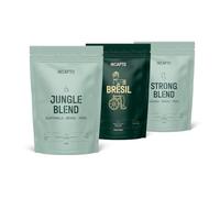 Incapto Pack d’Initiation au Café en Grain de Spécialité | Jungle Blend, Café du Brésil et Strong Blend | Niveau de Torréfaction Élevé et Arôme Intense | 3 sachets de 500g