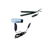 incasa pack sèche cheveux 12 volts manche repliable fer a lisser de voyage 12 volts pris
