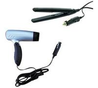 incasa pack sèche cheveux 12 volts manche repliable fer a lisser de voyage 12 volts pris G