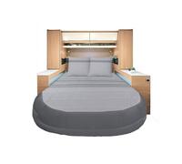 INCASA Prêt à dormir All seasons Lyocell et Percale Adagio 130 x 190 cm pan coupé droit