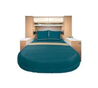 INCASA Prêt à Dormir All Seasons Lyocell et Percale Capri 140 x 190 cm lit Central