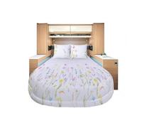 INCASA Prêt à Dormir All Seasons Lyocell et Percale Floralie 120/130 x 190 cm