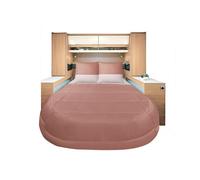 INCASA Prêt à dormir All seasons Lyocell et Percale Terracota 150 x 200 cm lit central