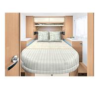 InCasa Couette Prêt à Dormir ECOLODGE 160x210 cm Tempérée 100% coton Beige