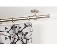 InCasa Tringle á Rideaux: Ø 20 mm, L. 260 cm. en Acier satiné - Complet