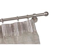 InCasa Tringle á Rideaux: Ø 20 mm, L. 340 cm. en Acier satiné - Complet