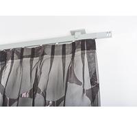 InCasa Tringle à Rideaux: 32 x 12 mm, L. 140 cm. en Aluminium Satin - Complet