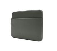 Incase A.R.C. Housse pour Ordinateur Portable 14" - Doublure rembourrée en Fausse Fourrure, Polyester recyclé, imperméable, Poche extérieure, Rangement AirTag, Design Durable et élégant - Smoked Ivy.