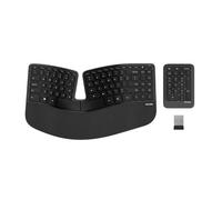 Incase Sculpt Clavier ergonomique - Conçu par Microsoft - Design de jeu de touches divisées, repose-paume, disposition profilée, bouton Windows One-Touch, chiffrement AES 128 bits, avec pavé numérique