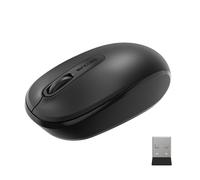 Incase Souris mobile sans fil 1850 - Conçue par Microsoft - Compacte et confortable pour droitier/gaucher - Autonomie de 6 mois - Nano émetteur-récepteur - Fonctionne avec Mac/Windows 8/10/11 (Noir)