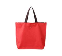 INCAUCA Grand sac fourre-tout réutilisable pliable pour femme avec fermeture éclair, tissu Oxford imperméable, sac à main pour le shopping, la plage, la gym, les voyages, les vacances, Rouge