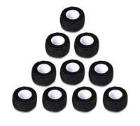 INCAUCA Lot de 10 rouleaux de ruban adhésif non tissé pour pieds de chaise, housses de protection universelles antidérapantes pour pieds de chaise, de table pour protéger les sols, noir