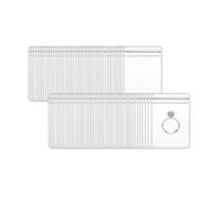 INCAUCA Lot de 100 petits sacs transparents refermables et refermables avec fermeture à glissière pour bijoux, petits sacs de rangement à fermeture éclair pour pilules, boucles d'oreilles, pièces de