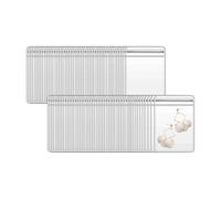 INCAUCA Lot de 100 sacs transparents refermables et étanches avec fermeture éclair pour bijoux, petits sacs de rangement zippés, petits sacs de rangement à fermeture éclair pour pilules