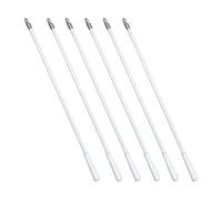 INCAUCA Lot de 6 baguettes de store avec crochet en métal, 30 cm en fibre de verre blanche, baguette d'inclinaison pour store vertical, tige de rechange pour store aveugle