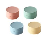 INCAUCA Porte-savon de voyage rond en plastique portable pour voyage, boîte à savon anti-fuite avec couvercle, porte-savon pour salle de sport en plein air (A)