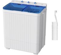 Incbruce Machine à laver portable, capacité de 12,7 kg (rondelle de 8,2 kg + essoreur de 4,5 kg), double baignoire compacte pour la maison, l'appartement, le camping, rangement et vidange faciles