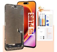 Incell Écran de rechange pour iPhone 15 Plus - Écran LCD de 6,7" avec sensibilité tactile complète, verre anti-rayures, kit de réparation à faire soi-même (compatible avec les modèles A2890/A2892