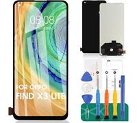 Incell Écran LCD de rechange pour OPPO Find X3 Lite 5G Écran LCD CPH2145 sans cadre (sans reconnaissance d'empreintes digitales, noir)