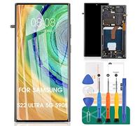 Incell Écran LCD de rechange pour Samsung Galaxy S22 Ultra 5G SM-S908B, SM-S908U avec cadre (noir, sans empreintes digitales)