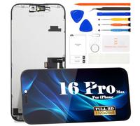 Incell Kit de réparation d'écran tactile LCD pour iPhone 16 Pro Max A3296, A3084, A3295, A3297 Noir