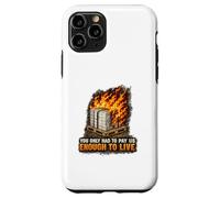 Incendie endommagé Bonne Protestation Syndicat des Travailleurs salariés vitaux Coque pour iPhone 11 Pro