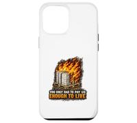 Incendie endommagé Bonne Protestation Syndicat des Travailleurs salariés vitaux Coque pour iPhone 12 Pro Max
