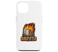 Incendie endommagé Bonne Protestation Syndicat des Travailleurs salariés vitaux Coque pour iPhone 13