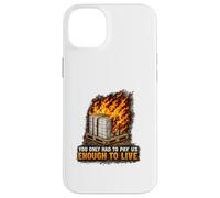 Incendie endommagé Bonne Protestation Syndicat des Travailleurs salariés vitaux Coque pour iPhone 14 Plus