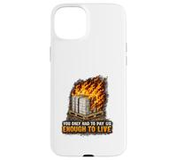 Incendie endommagé Bonne Protestation Syndicat des Travailleurs salariés vitaux Coque pour iPhone 15 Plus