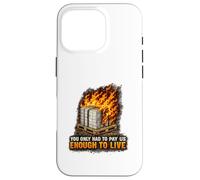 Incendie endommagé Bonne Protestation Syndicat des Travailleurs salariés vitaux Coque pour iPhone 16 Pro