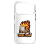 Incendie endommagé Bonne Protestation Syndicat des Travailleurs salariés vitaux Coque pour iPhone 17 Pro