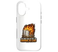 Incendie endommagé Bonne Protestation Syndicat des Travailleurs salariés vitaux Coque pour iPhone 17