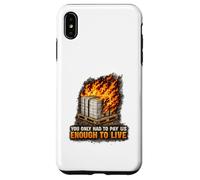 Incendie endommagé Bonne Protestation Syndicat des Travailleurs salariés vitaux Coque pour iPhone XS Max