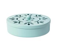 Incense Box - Incense Burner | Spiral and Incense's Holder | Wooden Holder & Burner with Ash Catcher | Round Fireproof Stand Table Top Ash Catcher for Indoor Outdoor Camping Balcony Garden