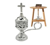 Incense Burner Bowl | Small Metal Aromatherapy Holder | Decorative Home Yoga Spa Meditation Incense Burner, Fragrance Dish for Essential Oils, Indoor Scented Decor, Elegant Middle Eastern Style