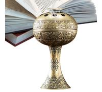 Incense Burner Metal,5.2x5.2x9.3cm Candle Diffuser - Efficient Space Utilization Home Decoration for Meditation Space Yoga Room Hotel Outdoor Ceremony Church Temple Restaurant Patio Family