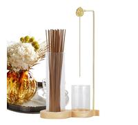 Incense Holder - 2-in-1 Design, 28x15.3cm/11.02x6.02 inches Incense Burner with Glass Ash Catcher - for Men Women Home Bedroom Living Room Meditation Yoga Spa