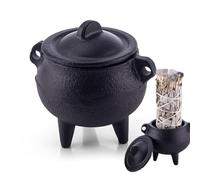 Incense Holder for Burning - Iron Small Sculpture, Incense Burning Holder Pot, Decorative Ash Catcher Ornament | Bedroom Yoga Room Meditation Decor | Calming Relaxation H0lder for Hotel Reading