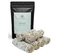 Incensera Baton de Sauge Blanche Lot de 6 Purification a bruler - Encens Naturel pour Purification Maison spirituelle - Rituel & méditation - Sage Brule encens