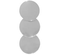 Incensera Plaques de Rechange, plaques d'encens en Laiton argenté, Plaque de Rechange résistante à la Chaleur pour encensoirs & brûleurs d'encens, diamètre 5 cm, Forme Universelle