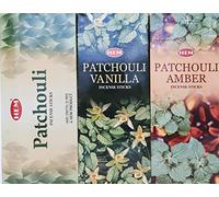 Incenses & More Ourlet Patchouli Patchouli Vanille Patchouli Ambre Combo Pack (360 Bâtonnets d'encens)