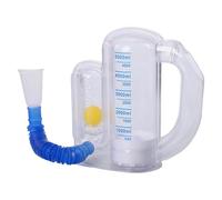 Incentive Spirometer Adult, Lung Exercise Trainer, 7.09x6.69in Built in Flow Rate Indicator, 5000ml Capacity Device, Compact Portable Design for Breathing, Recovery, Home Health