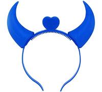 Inception Pro Infinite Bandeau Cornes Femme fête Cosplay Diable Couleur Bleue Idée Cadeau pour Noël et Anniversaire Homme Enfant Lumineux Déguisement Diable Halloween Carnaval